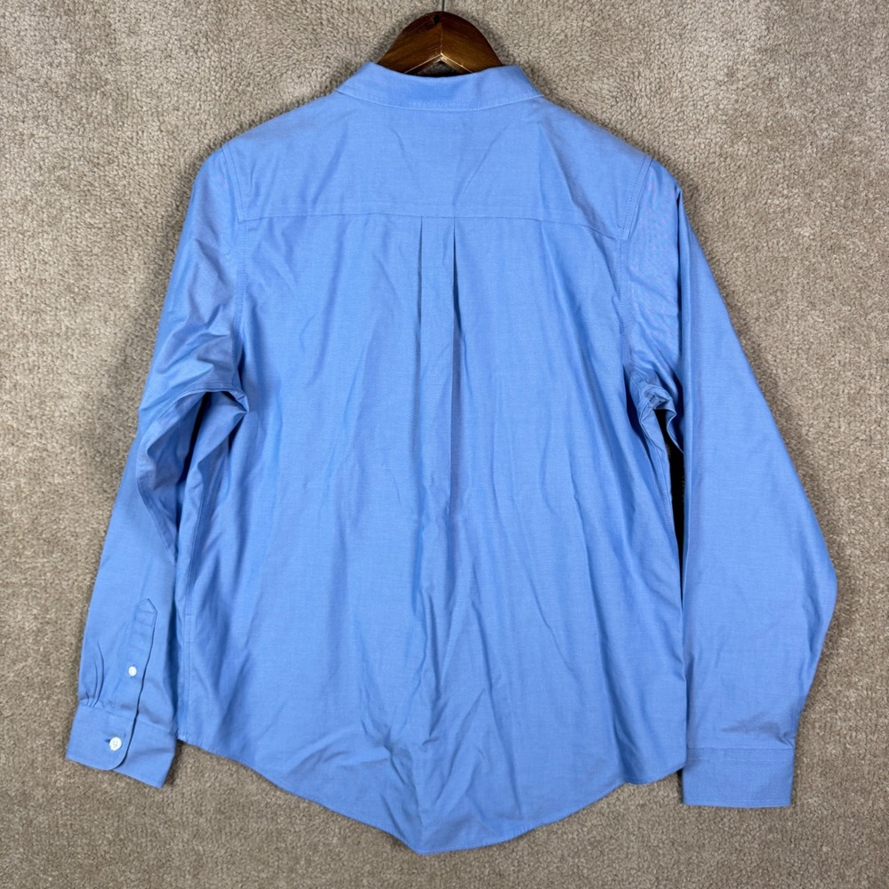 L.L.Bean Button Down Shirt Womens Small Blue Wrinkle‎ Free Cotton Long Sleeve - Picture 9 of 10